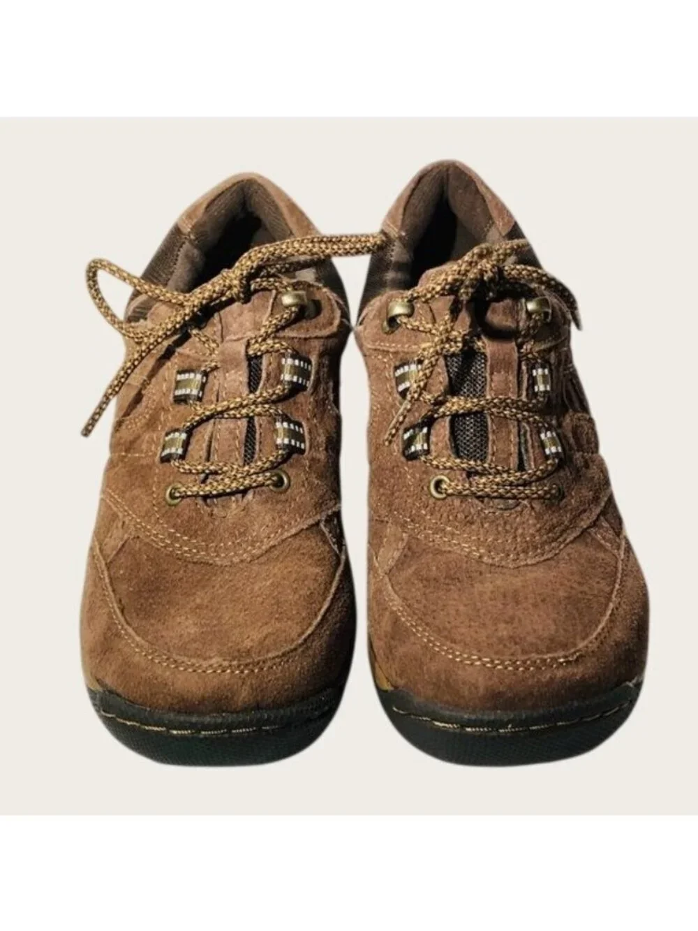 Earth Origins Carter Leather Hiking Walking Sneakers Women's Size 6.5M
